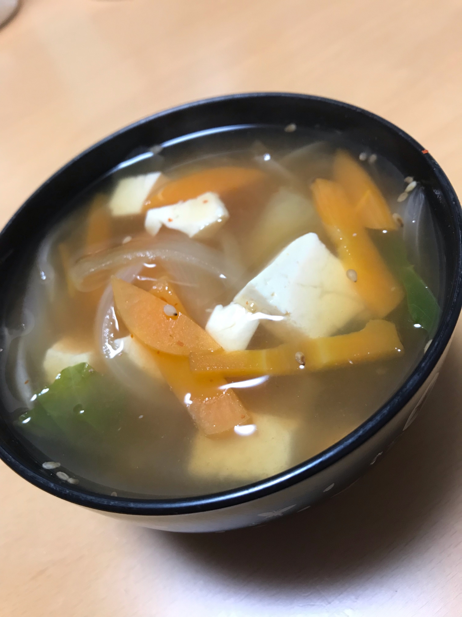 野菜たくさん豆板醤スープ