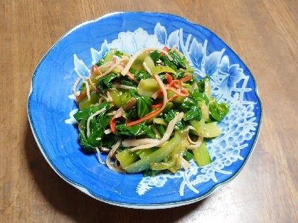 電子レンジで☆チンゲン菜ナムル