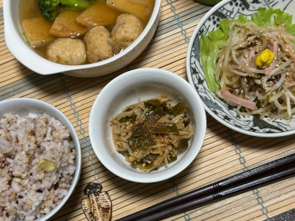 茎わかめときのこの佃煮