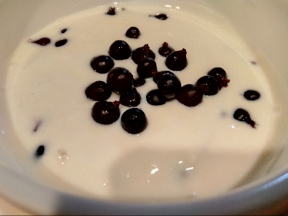 ブルーベリーとグラノーラのヨーグルト