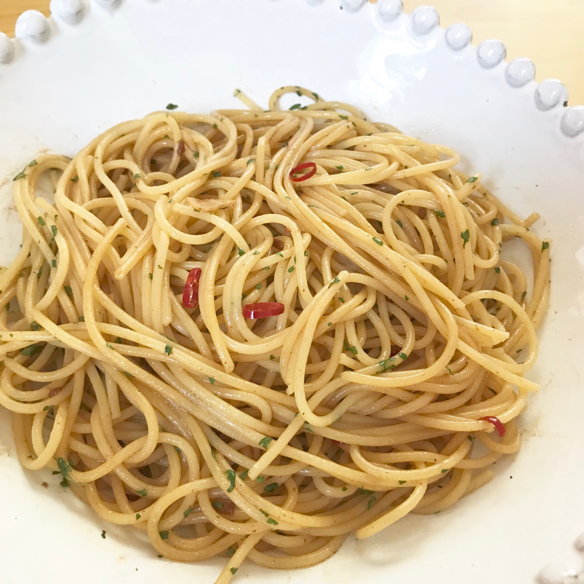 ガーリックバター醤油パスタ