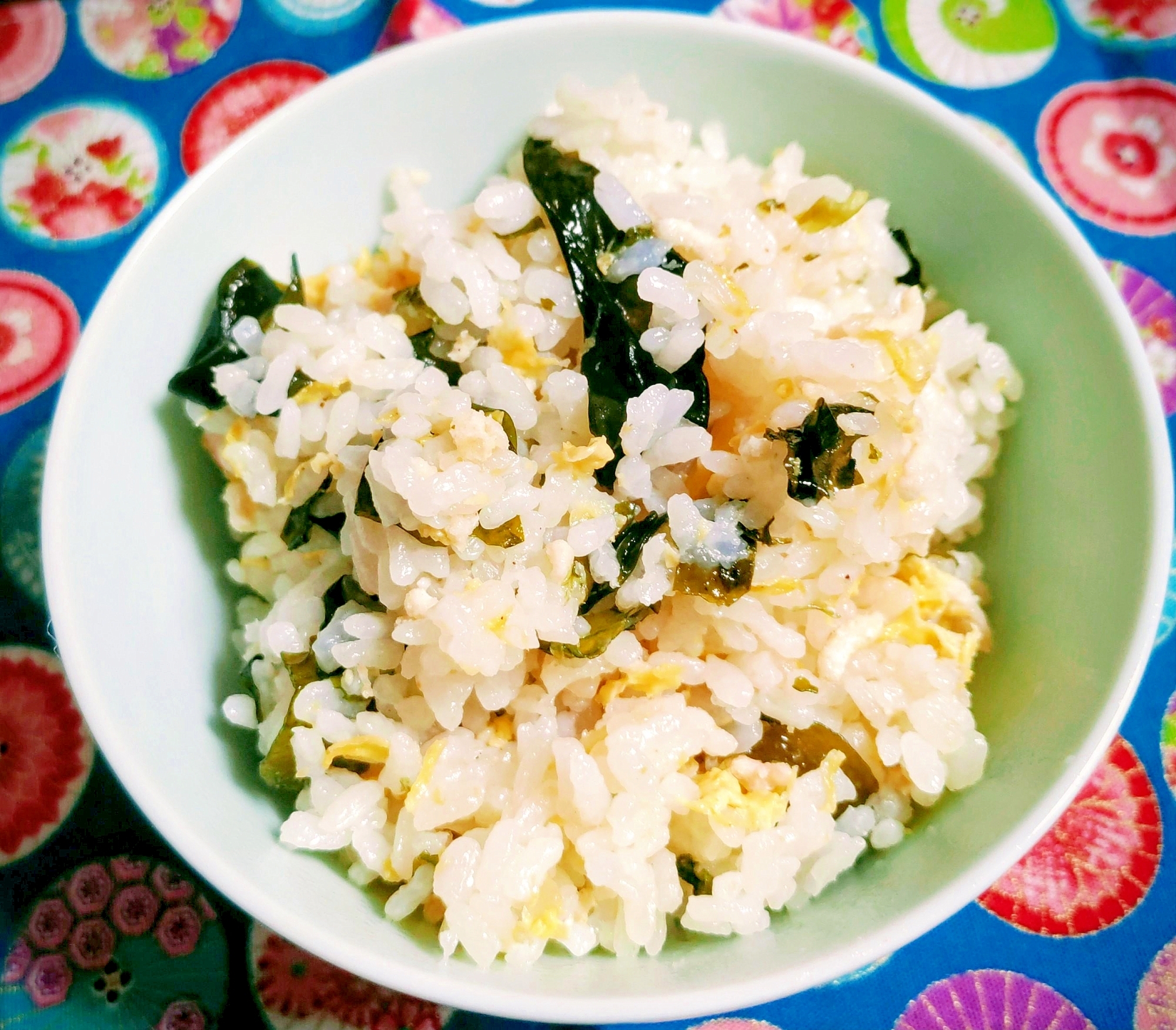炊飯器Deヘルシーチャーハン風☆鶏ひき肉と玉子