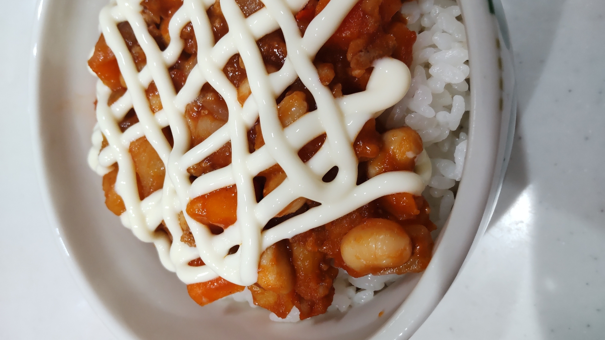 野菜たっぷり★☆ピリ辛ビーンズ丼☆★