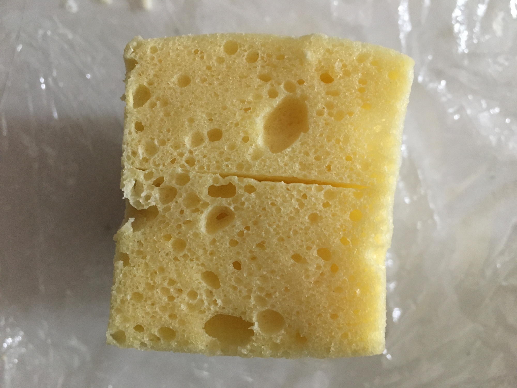 レンジで作る卵の蒸しパン