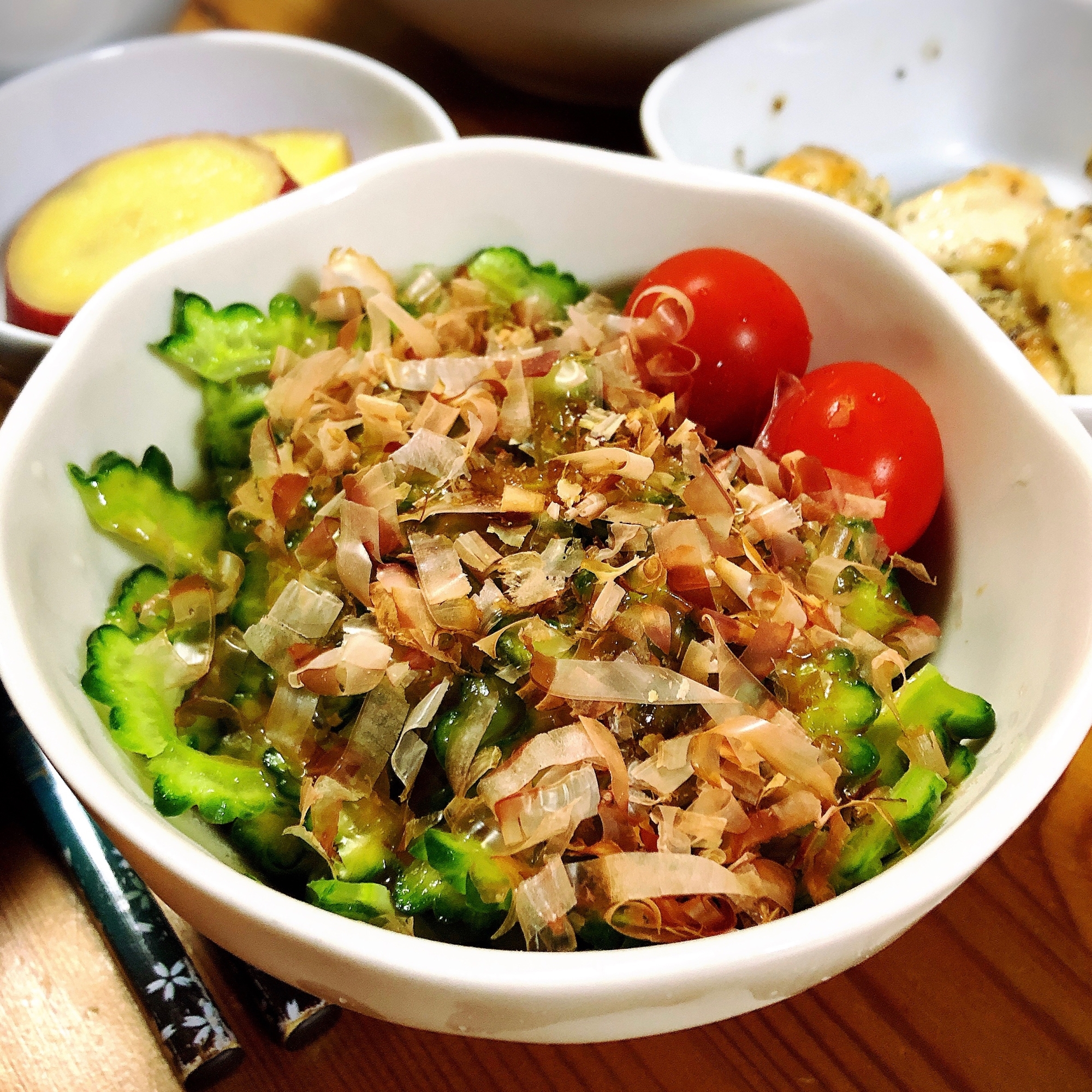 タレ自作で節約♪ ゴーヤサラダ