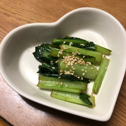 小松菜の胡麻油めんつゆ炒め☆