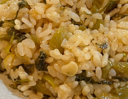 高菜の油炒めで簡単！高菜チャーハン