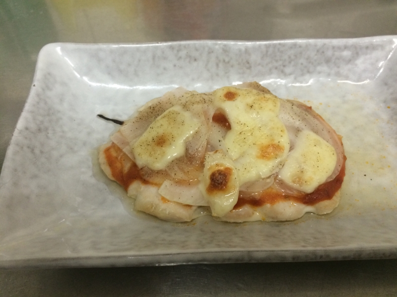 高タンパク低カロリー 鶏胸肉のピザ レシピ 作り方 By Mumupuu 楽天レシピ