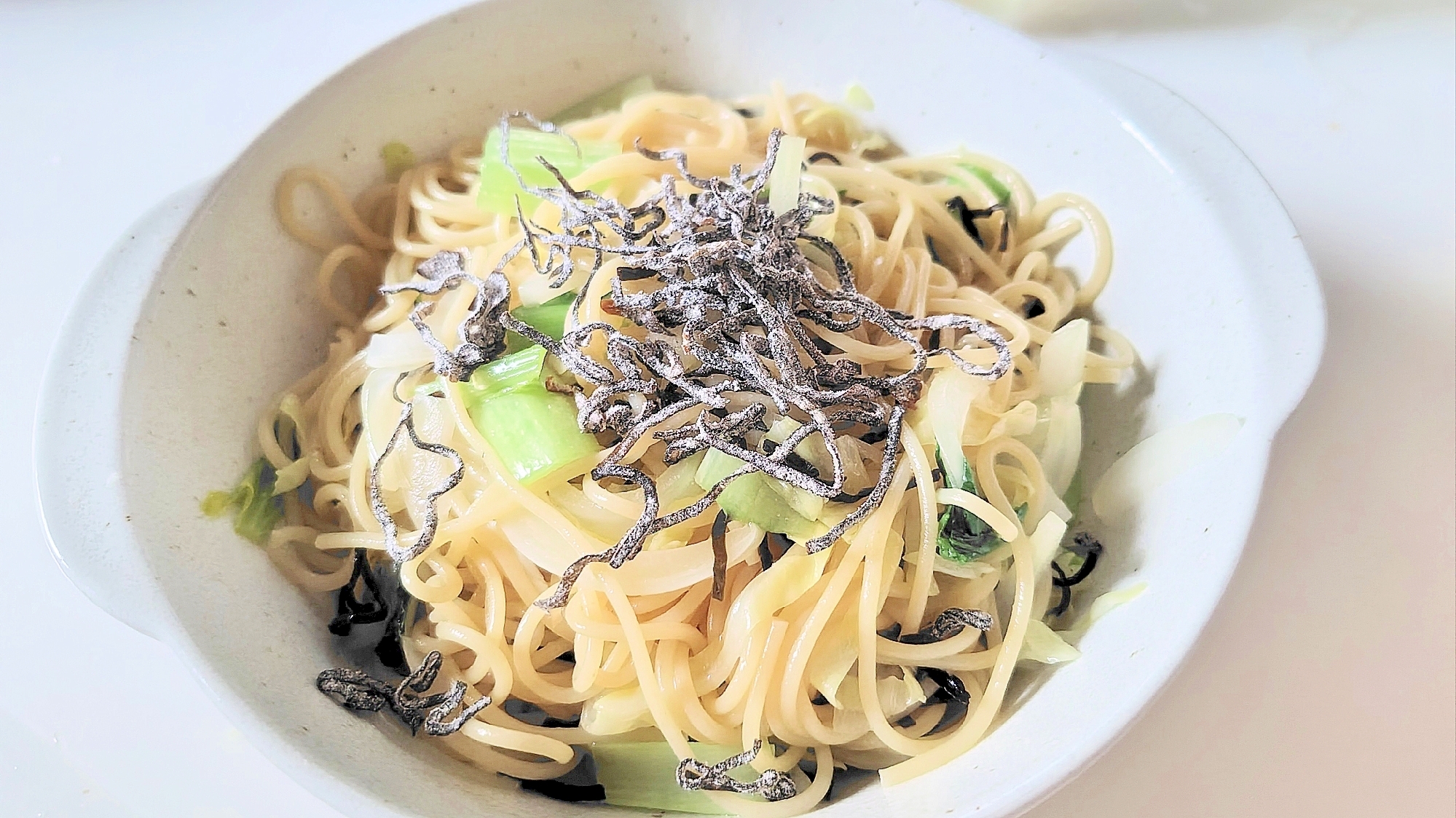 野菜だけのパスタ