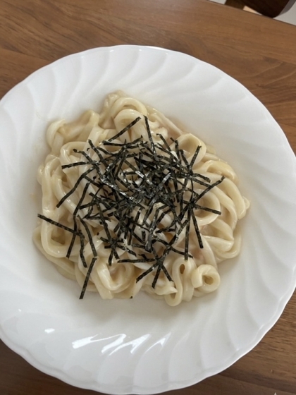 明太子のクリームうどん
