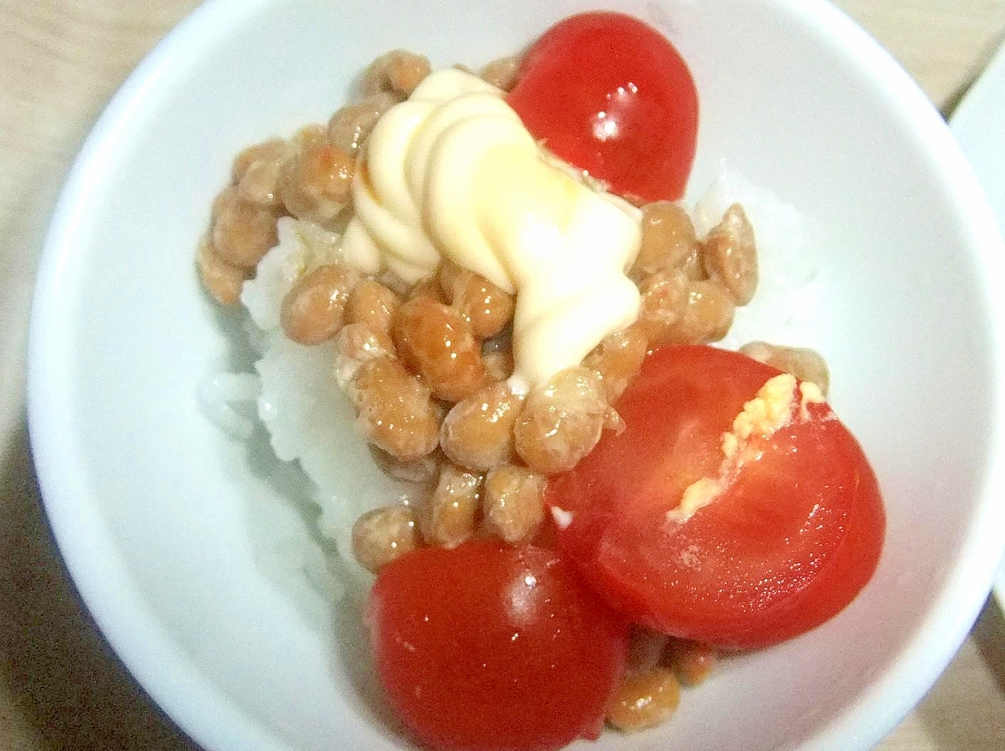 納豆トマトご飯