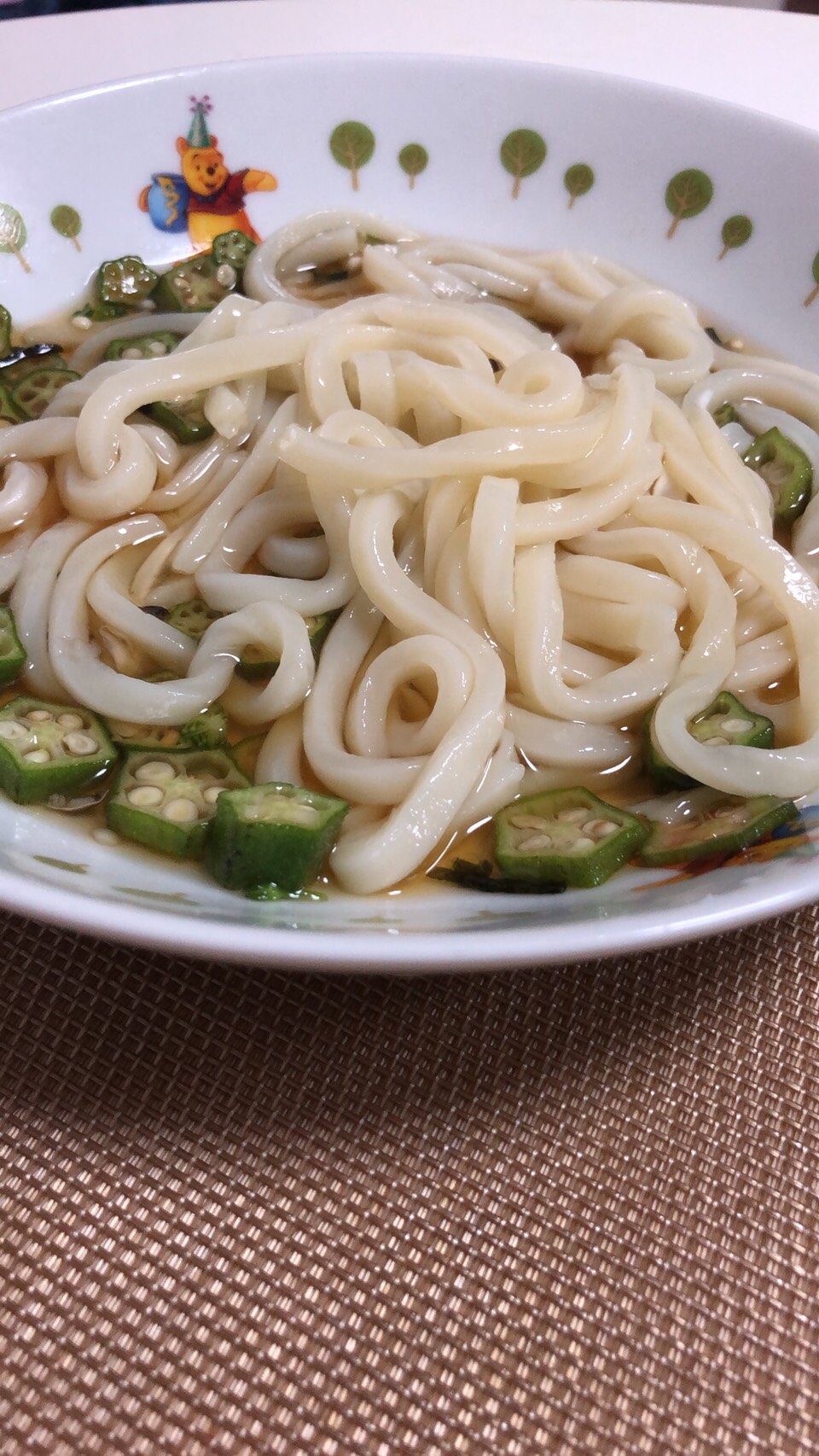 オクラの冷やしうどん