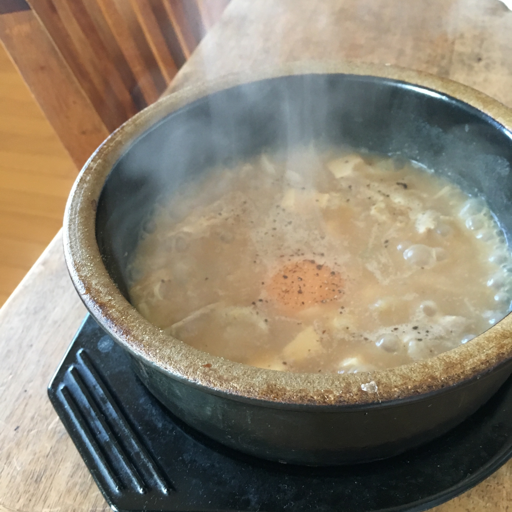 残った味噌汁のリメイク雑炊