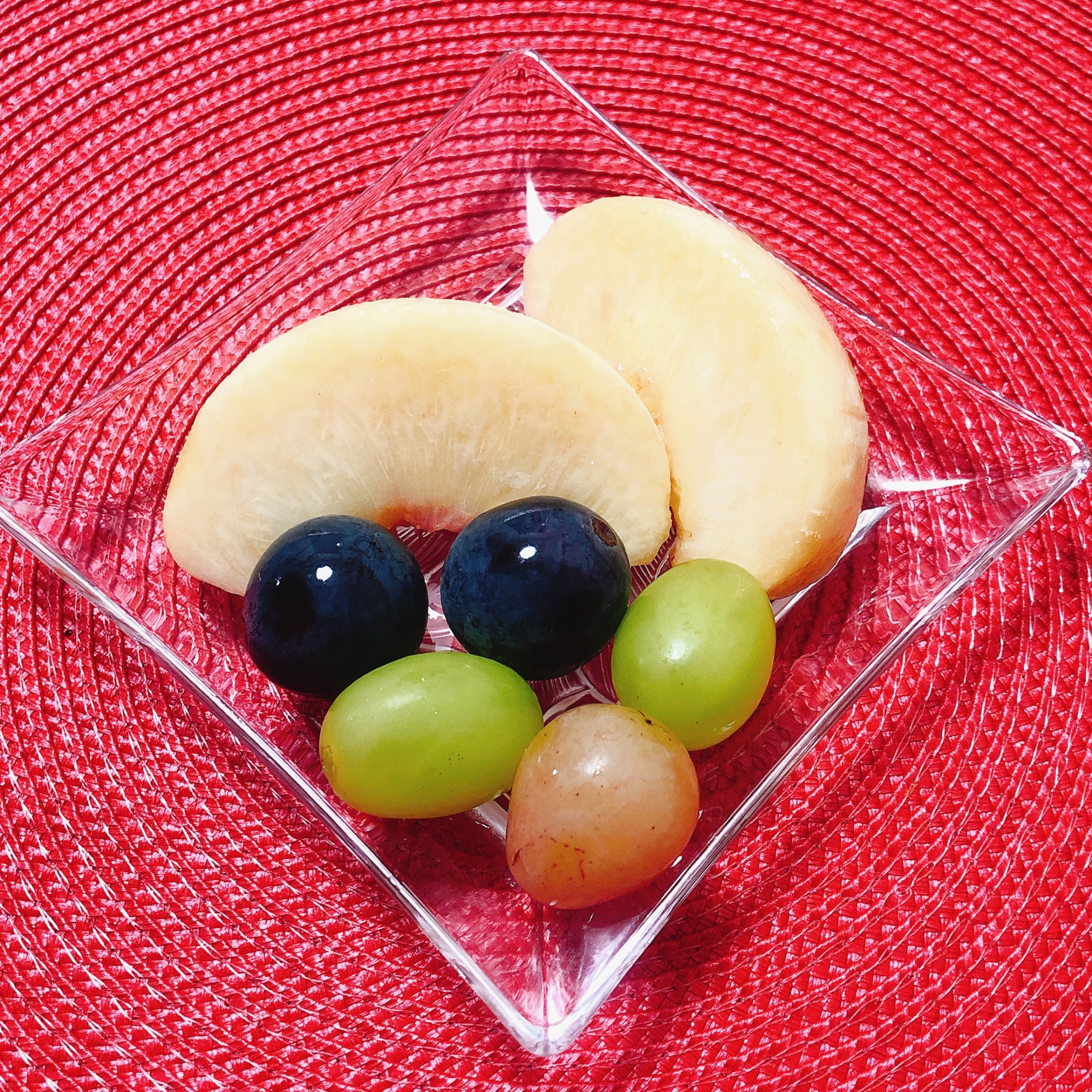 ぶどういろいろ♪フルーツのお皿
