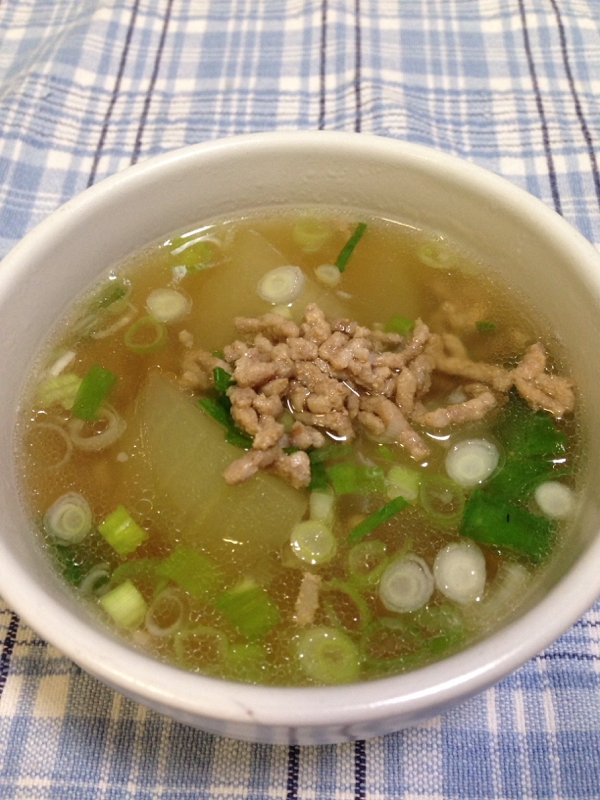 冬瓜のひき肉旨味スープ レシピ 作り方 By Tactac 楽天レシピ