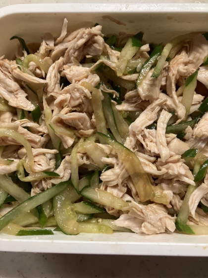 ささみときゅうりの中華風酢の物