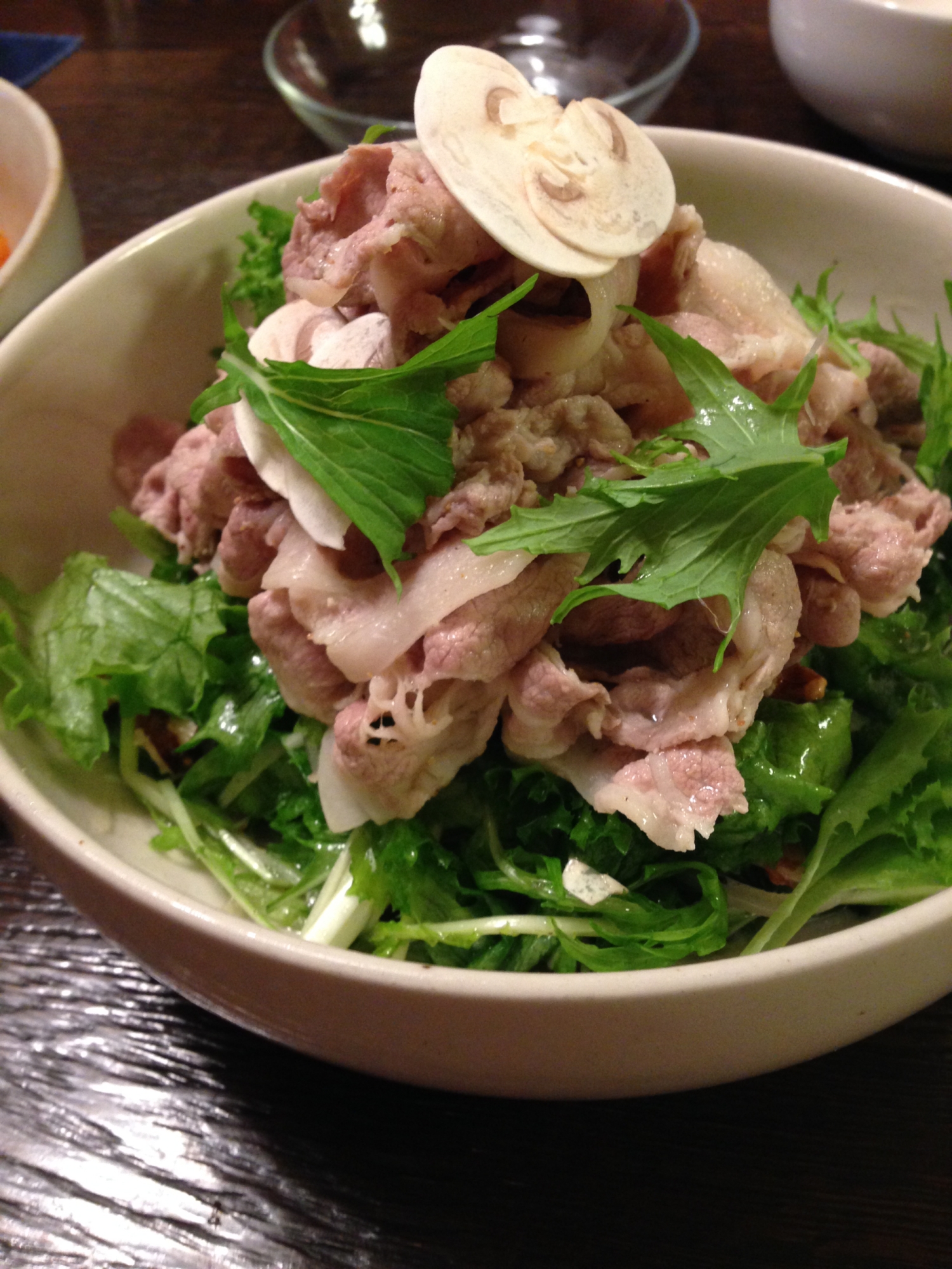 しっとり豚しゃぶとシャキシャキ水菜サラダ