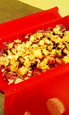 ルクエで簡単！紫キャベツ（トレピス）とツナのサラダ