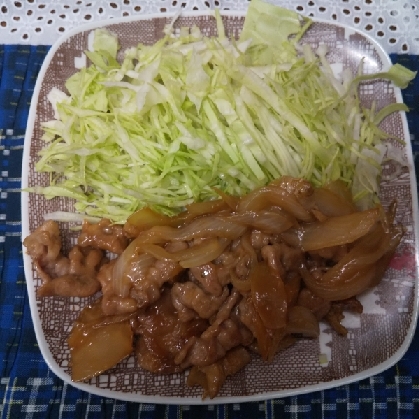 薄切りロースで作る☆豚肉の生姜焼き