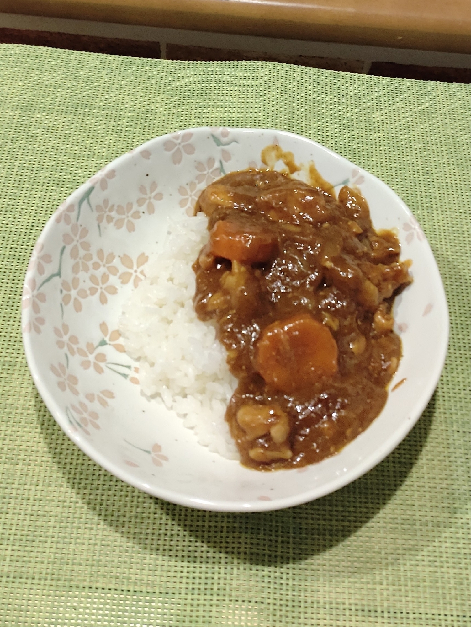 鶏肉と人参のカレーライス