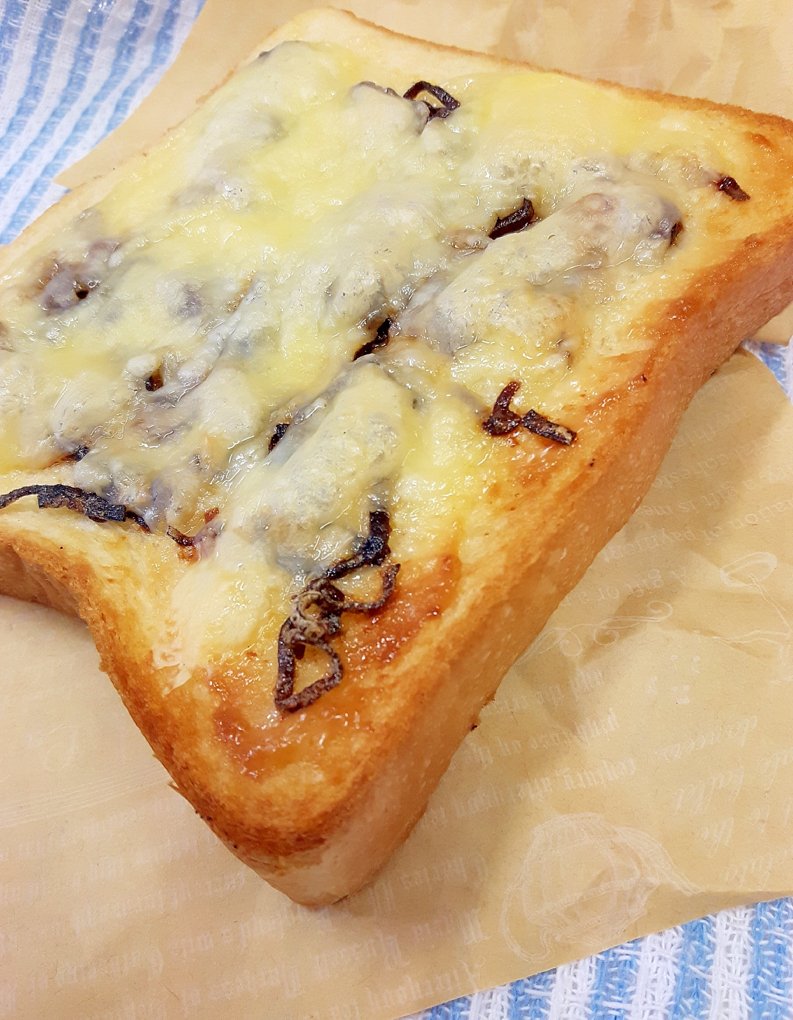 簡単アレンジ 塩昆布のマヨ チーズトースト レシピ 作り方 By Acchan66 楽天レシピ