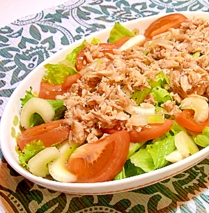 セロリとツナのサラダ ツナオイルドレッシング レシピ 作り方 By メリッコ 楽天レシピ