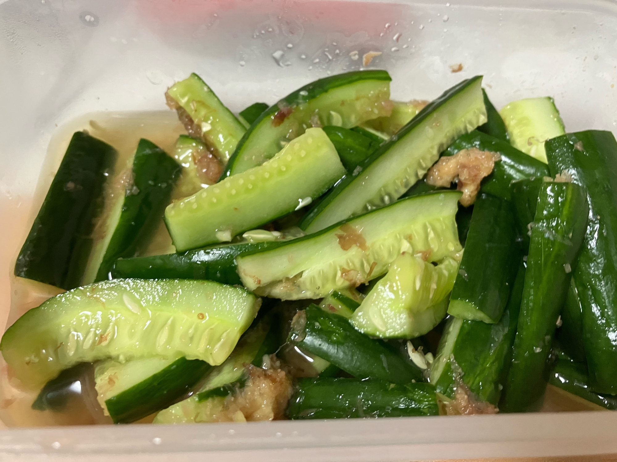 きゅうりと鰹節の漬物