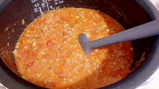 炊飯器でミートソース