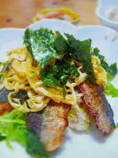 鰯の蒲焼き丼♪