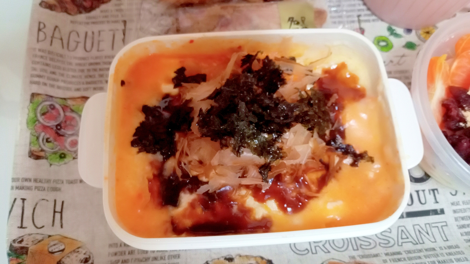 グルテンフリー！豆腐とキムチのお好み焼き