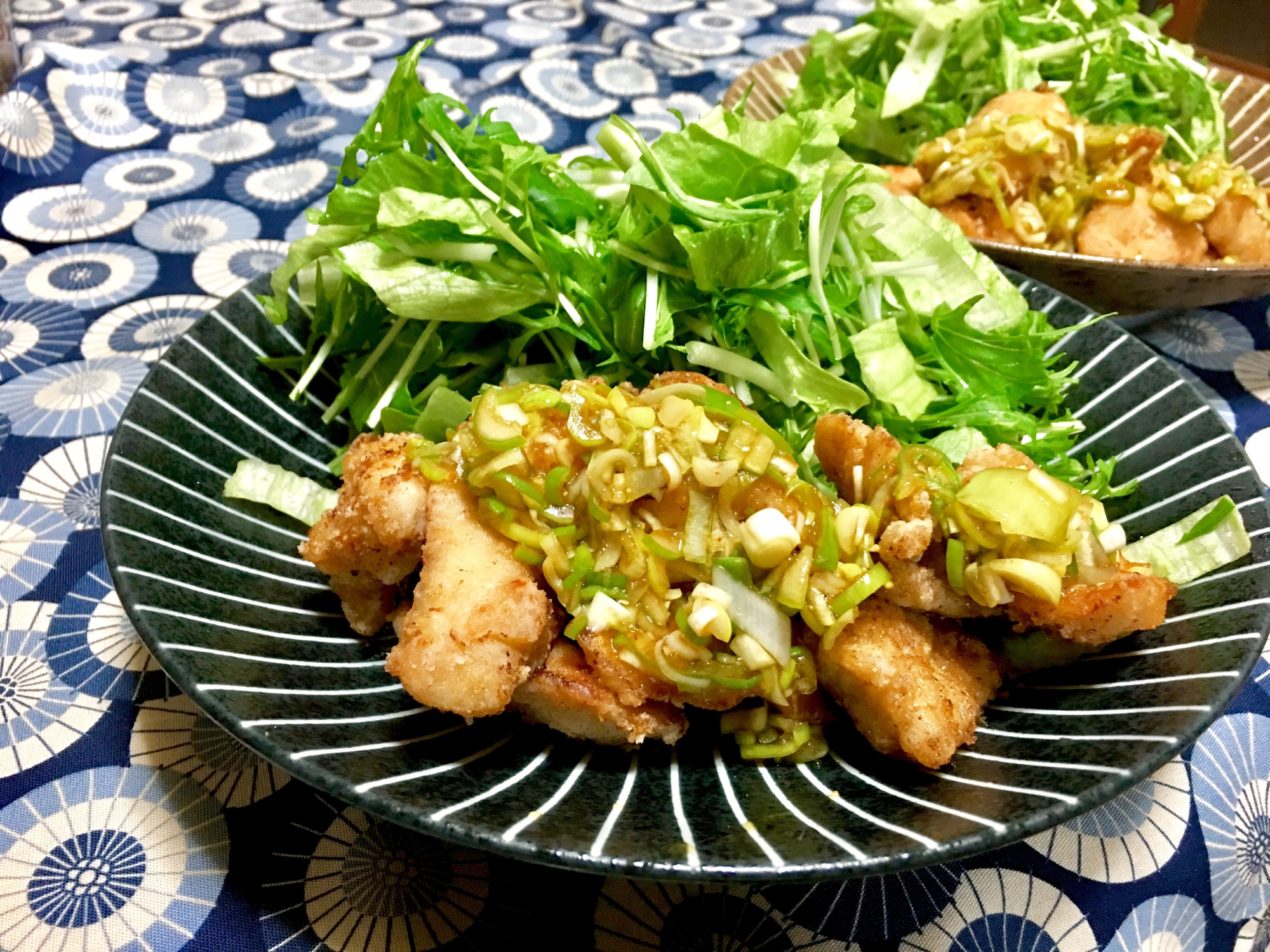 鶏胸肉の竜田揚げ＊香味タレ