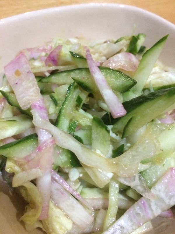 京大根、きゅうり、白菜のサラダ(*^^*)