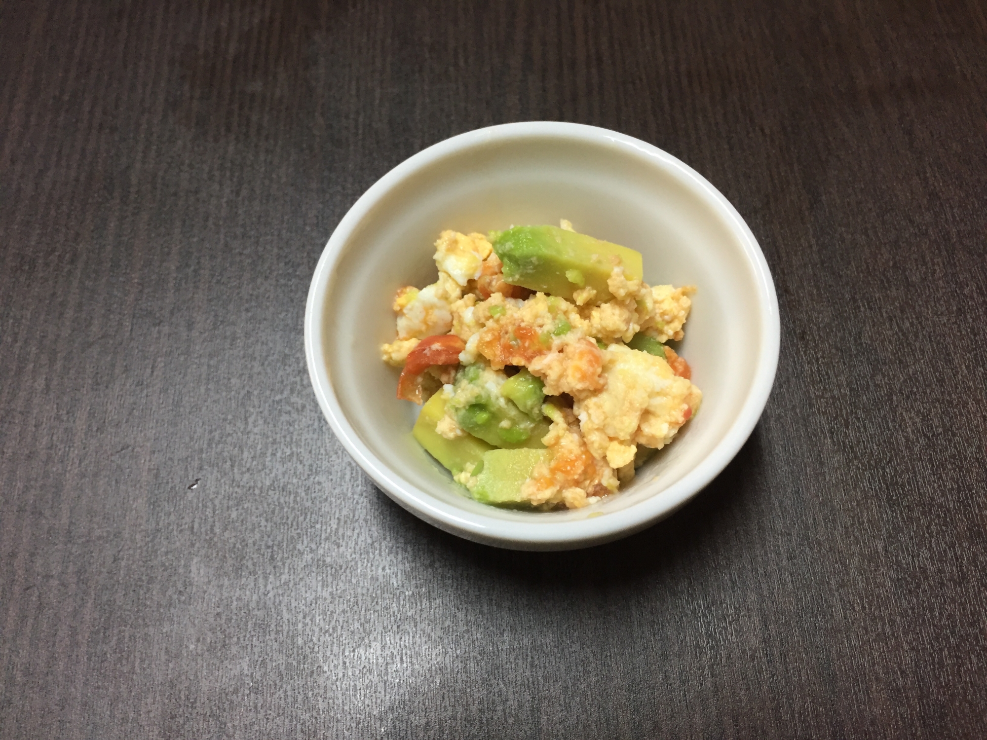 幼児食 レンジで トマトとアボカドの卵炒め レシピ 作り方 By 楽天レシピ