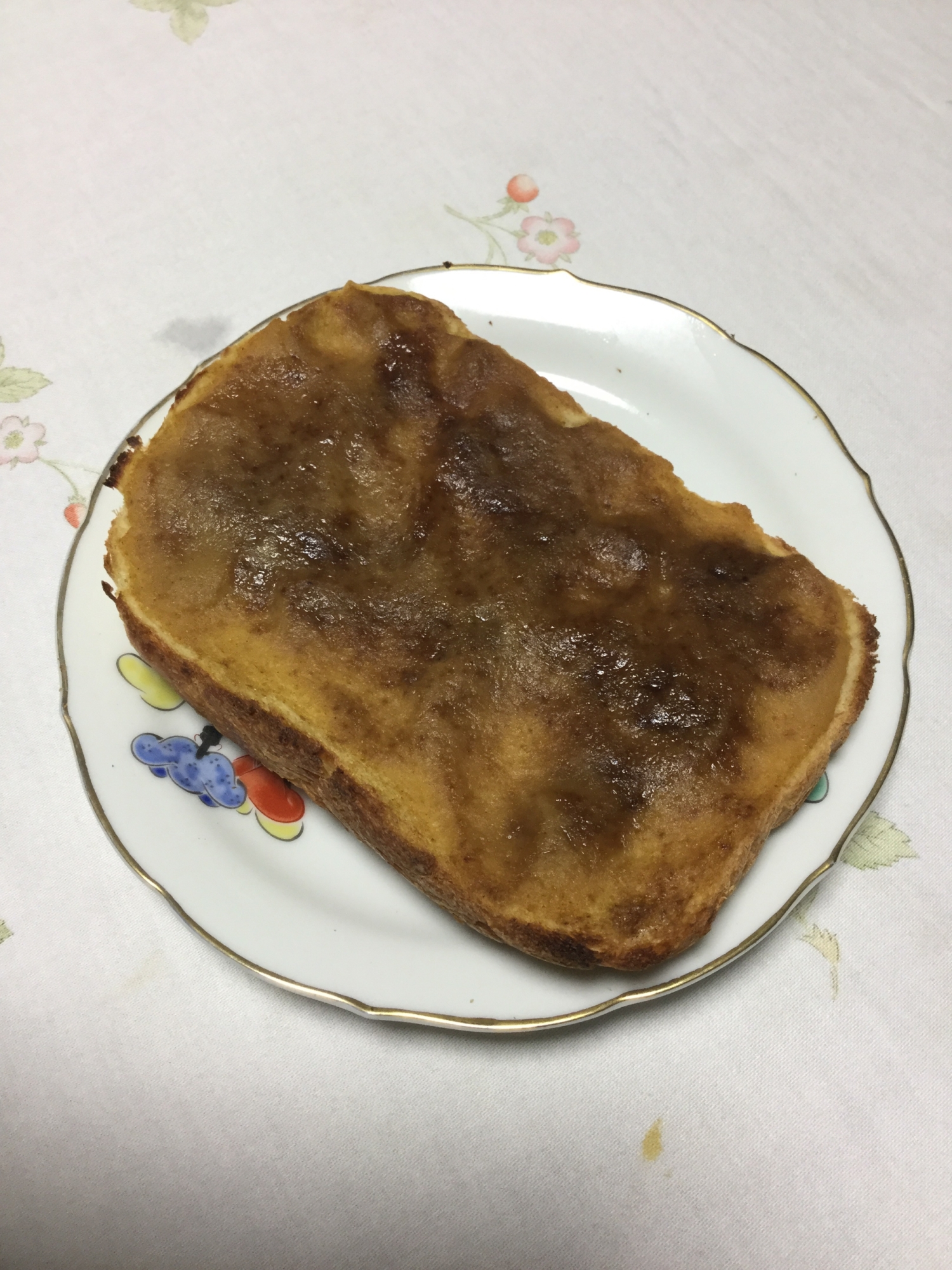 渋柿の皮とコーヒー牛乳のトースト