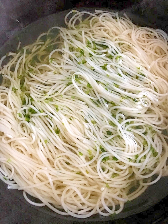 あおさにゅうめん　すだち風味