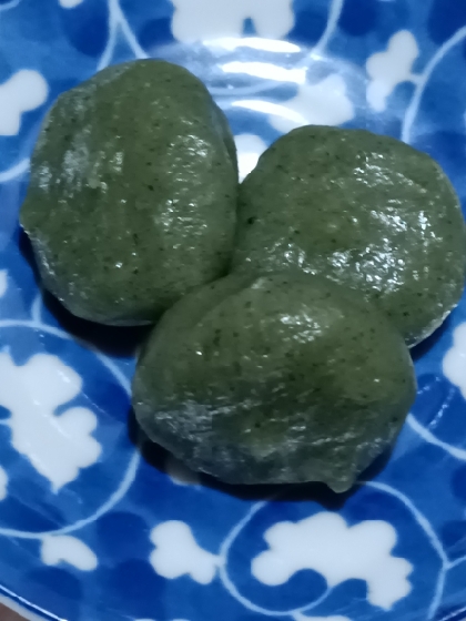 蒸し器を使って草だんご