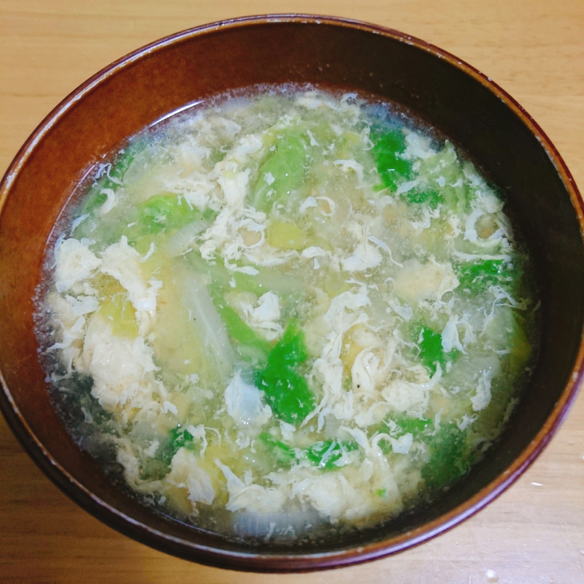 白菜とネギの生姜スープ