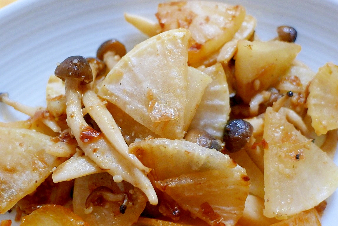 和のおかず 大根としめじのおかか醤油炒め レシピ 作り方 By Hanakohanao 楽天レシピ