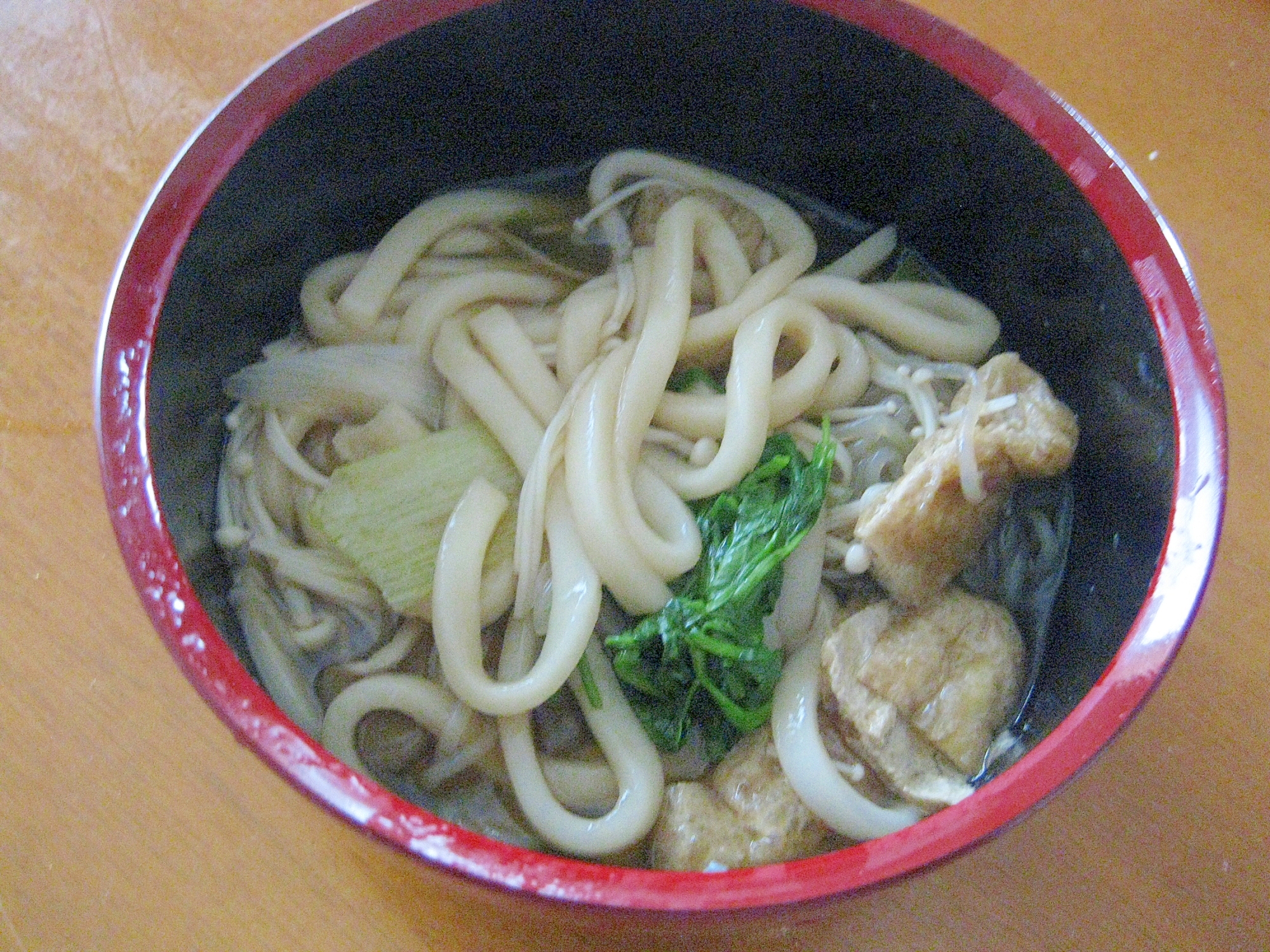 きりたんぽ鍋のしめは！うどんで♪