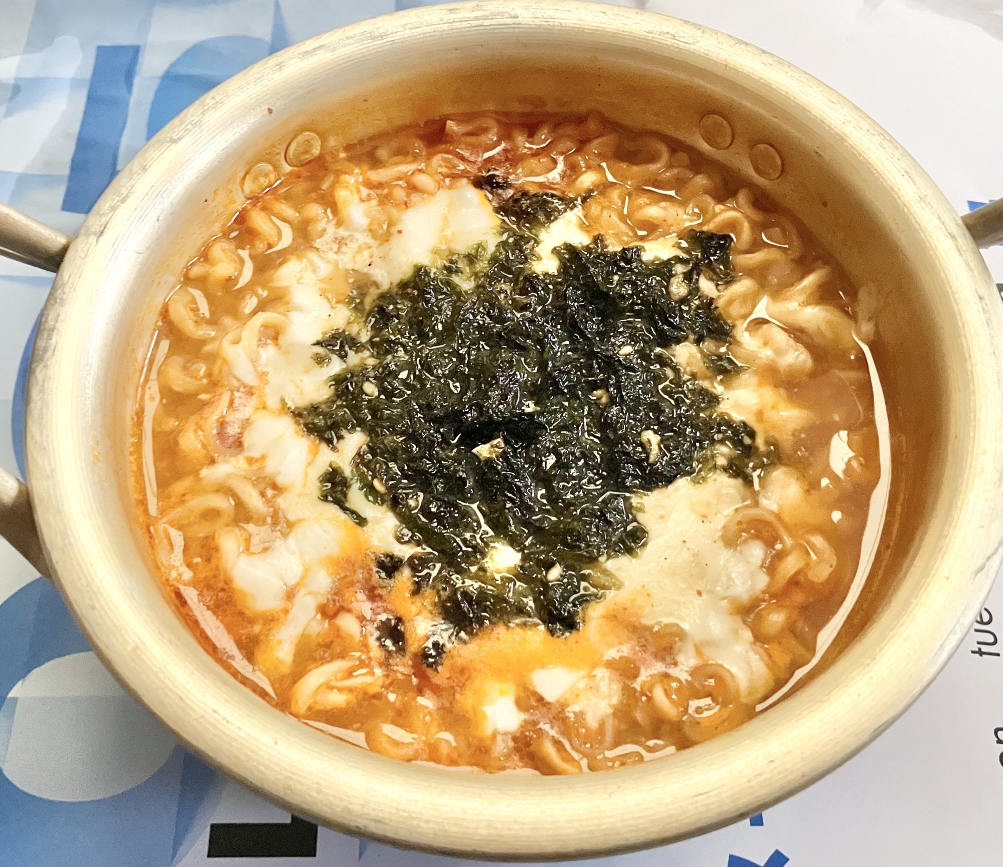 簡単⭐︎韓国海苔入り辛ラーメン