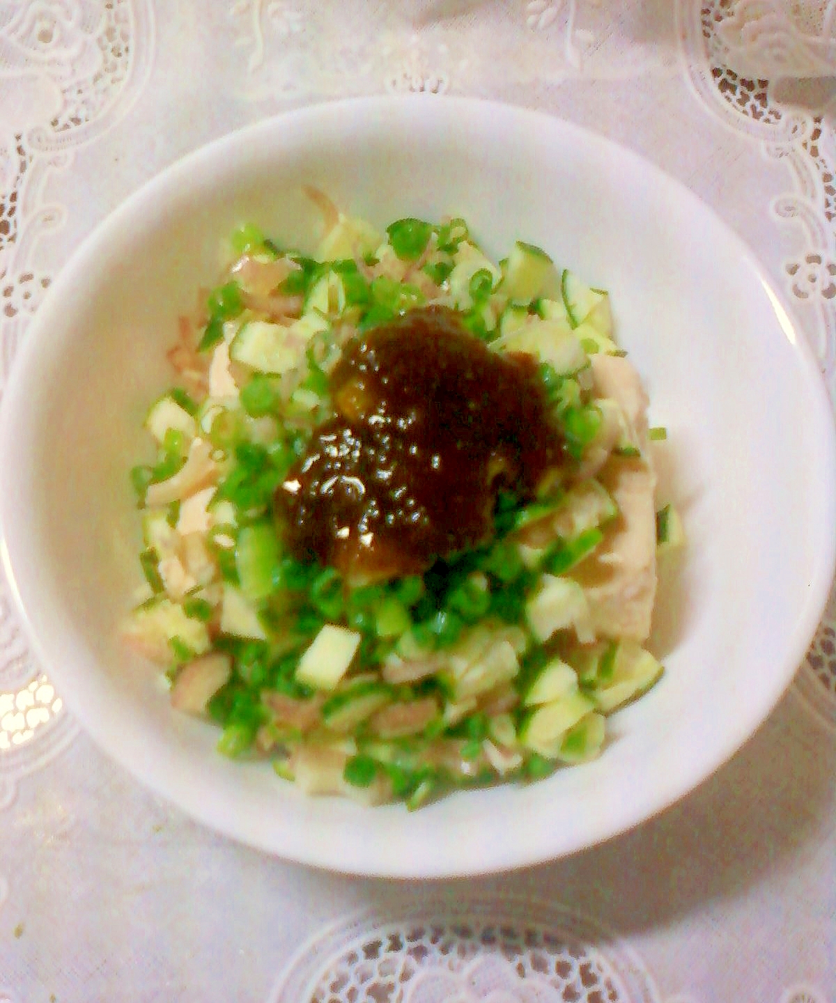 ☆具沢山!野菜刻みトッピングの塩麹漬け豆腐☆*:・