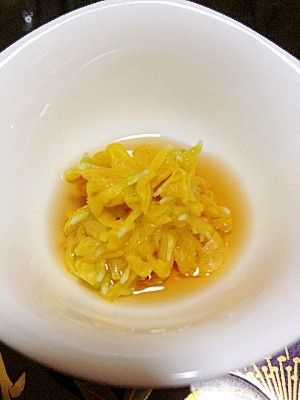 食用菊❀の冷凍保存方法と三杯酢漬け