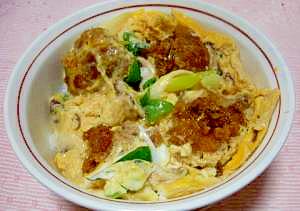 電子レンジで唐揚げ丼