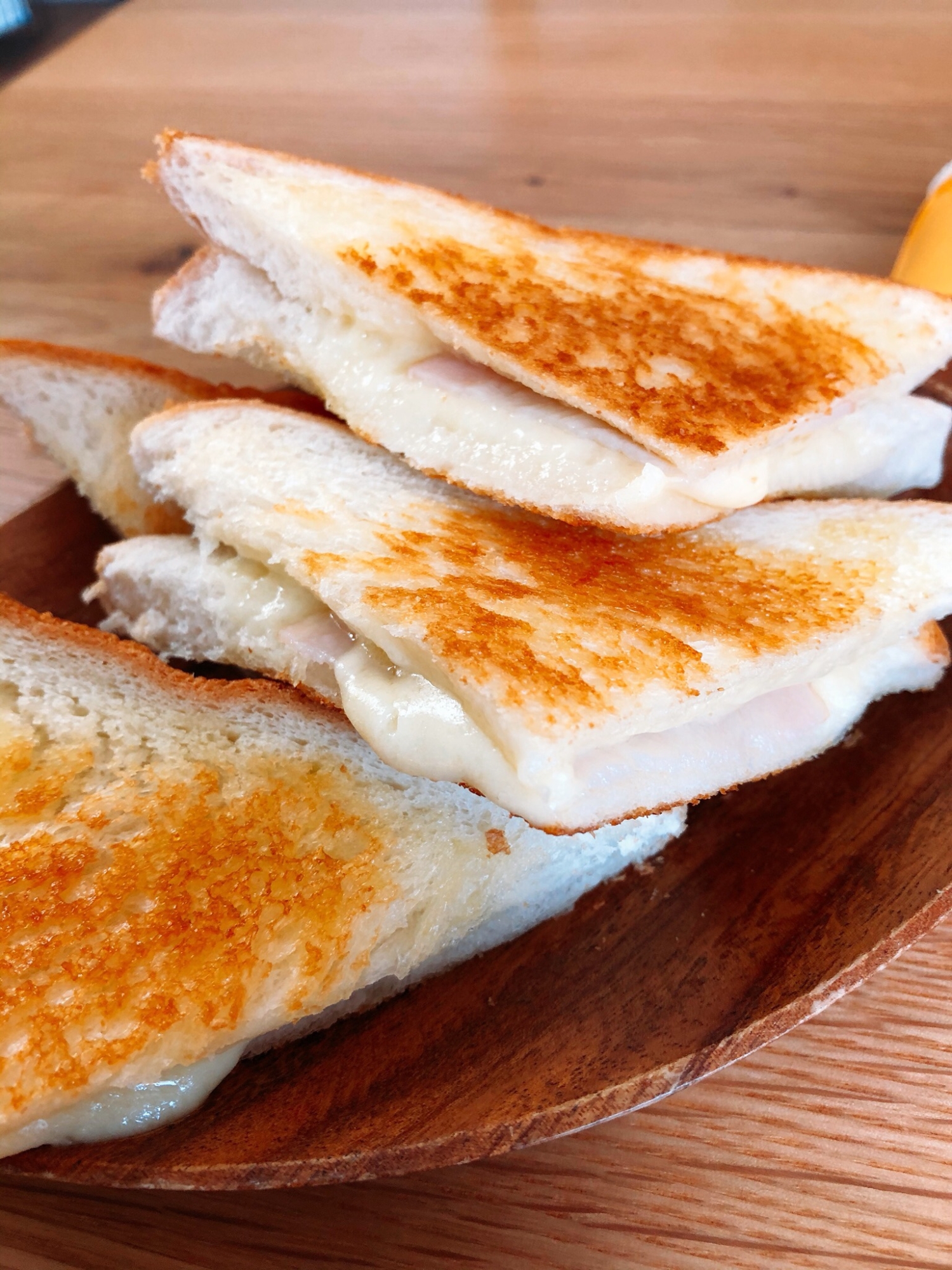 フライパンでクロックムッシュ風ホットサンド