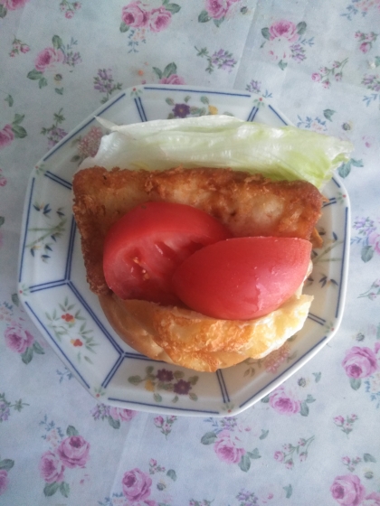 簡単♪野菜フィッシュサンド