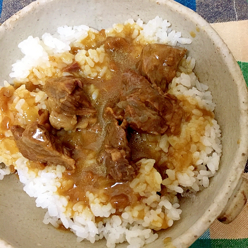 圧力鍋で牛すじカレー☆