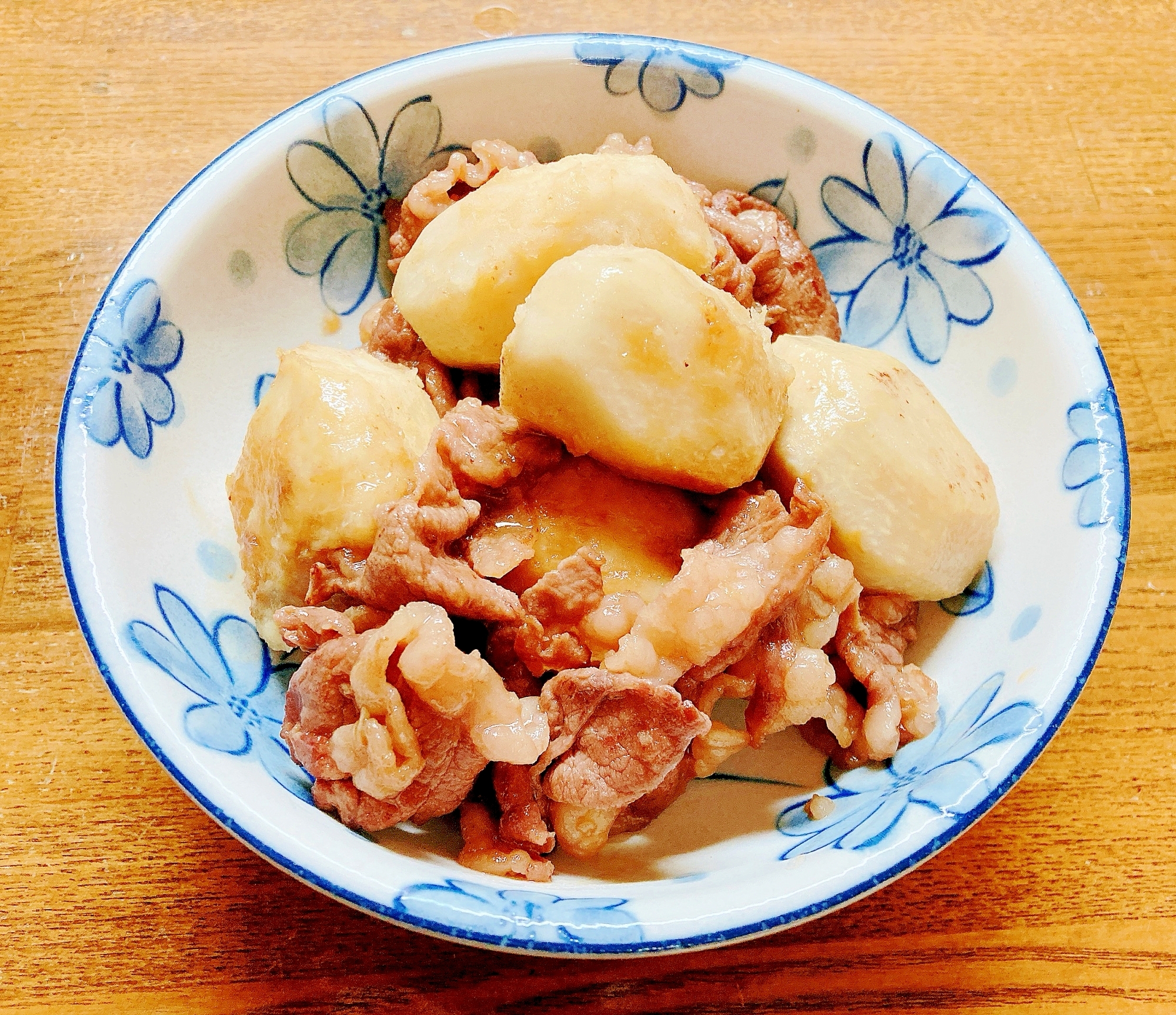 里芋と牛肉の炒め物