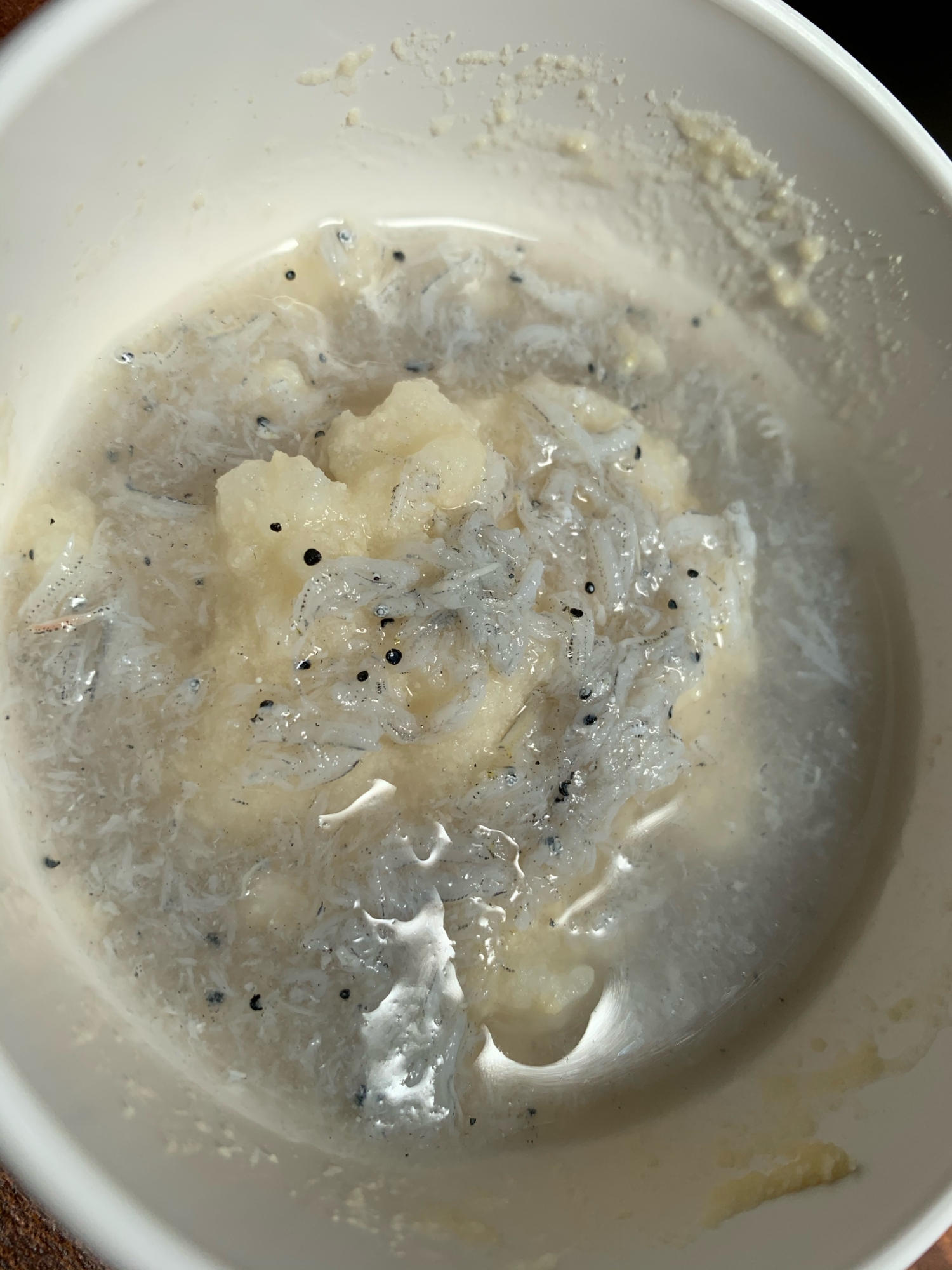 離乳食中期 鉄分補給 しらすあんかけがゆ レシピ 作り方 By ゆひ7 楽天レシピ 離乳食中期 鉄分補給 しらすあんかけがゆ レシピ 作り方 By ゆひ7 楽天レシピ