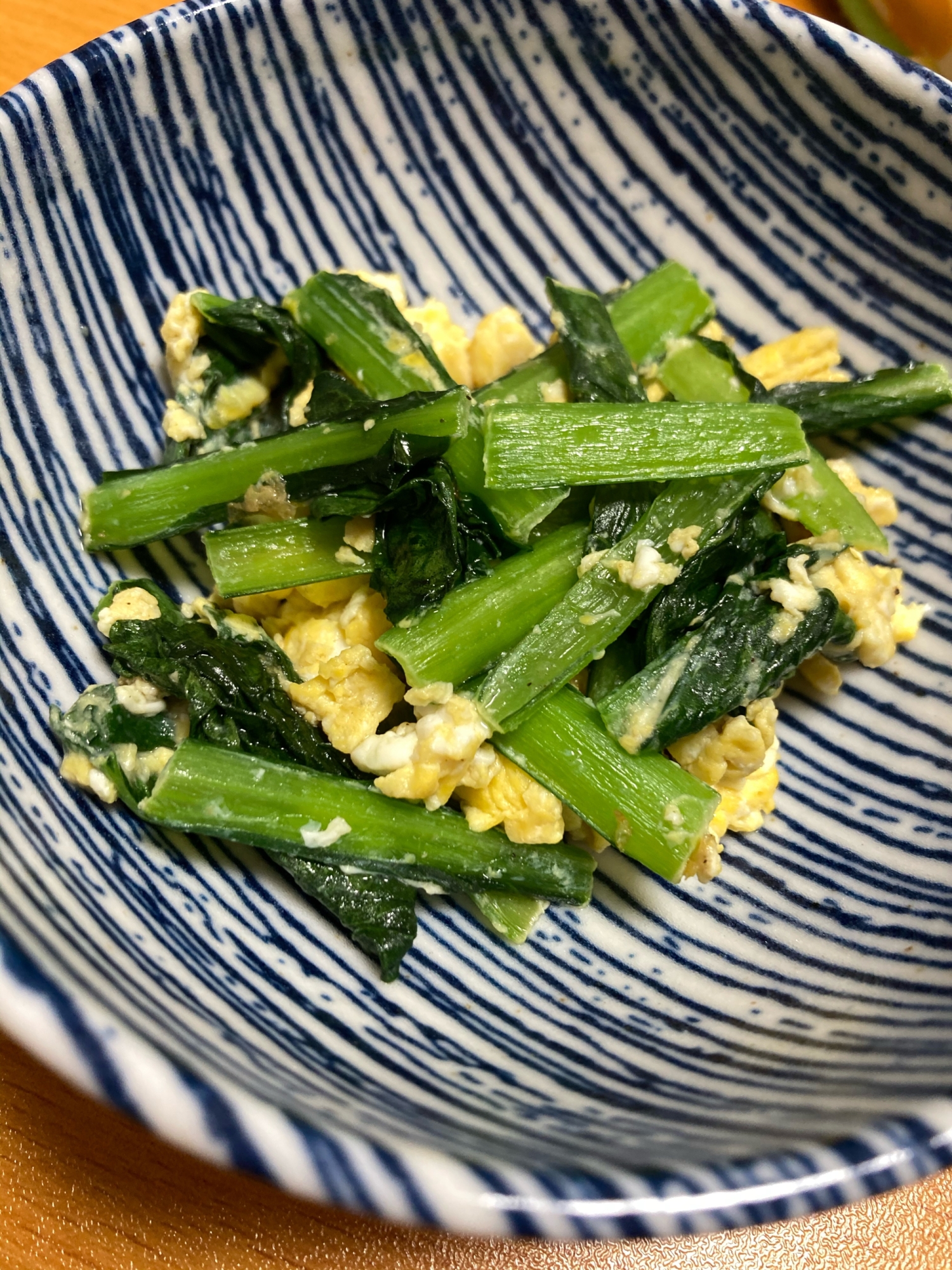 小松菜の卵炒め