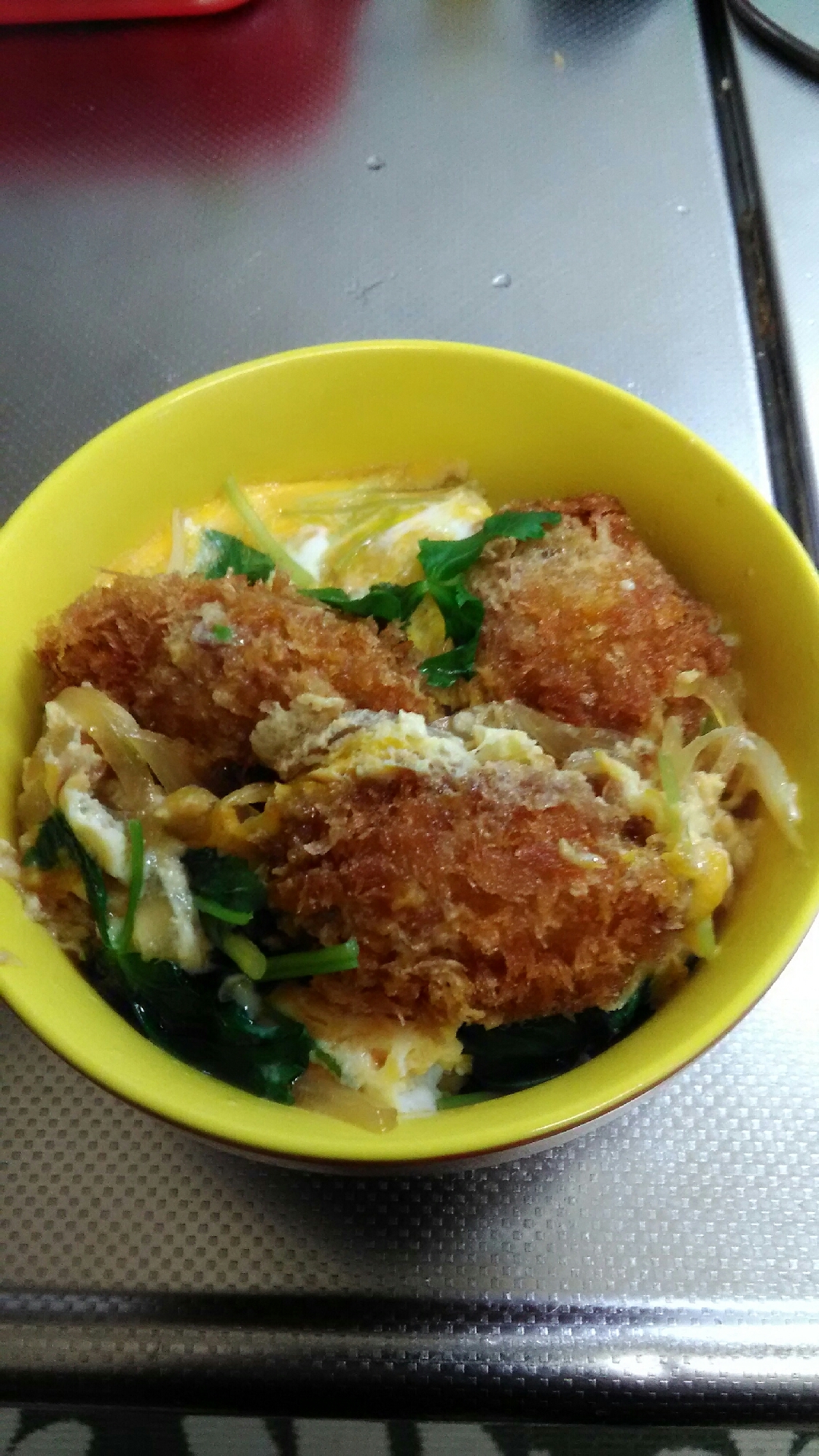 簡単カキフライ丼！